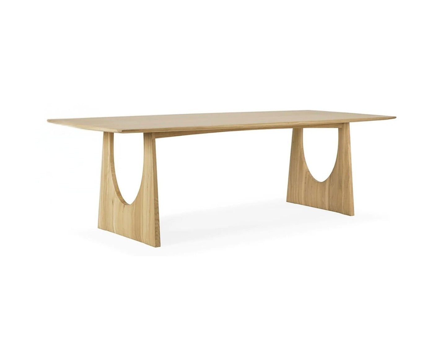 The Rae Dining Table - Trestle : Solid Top