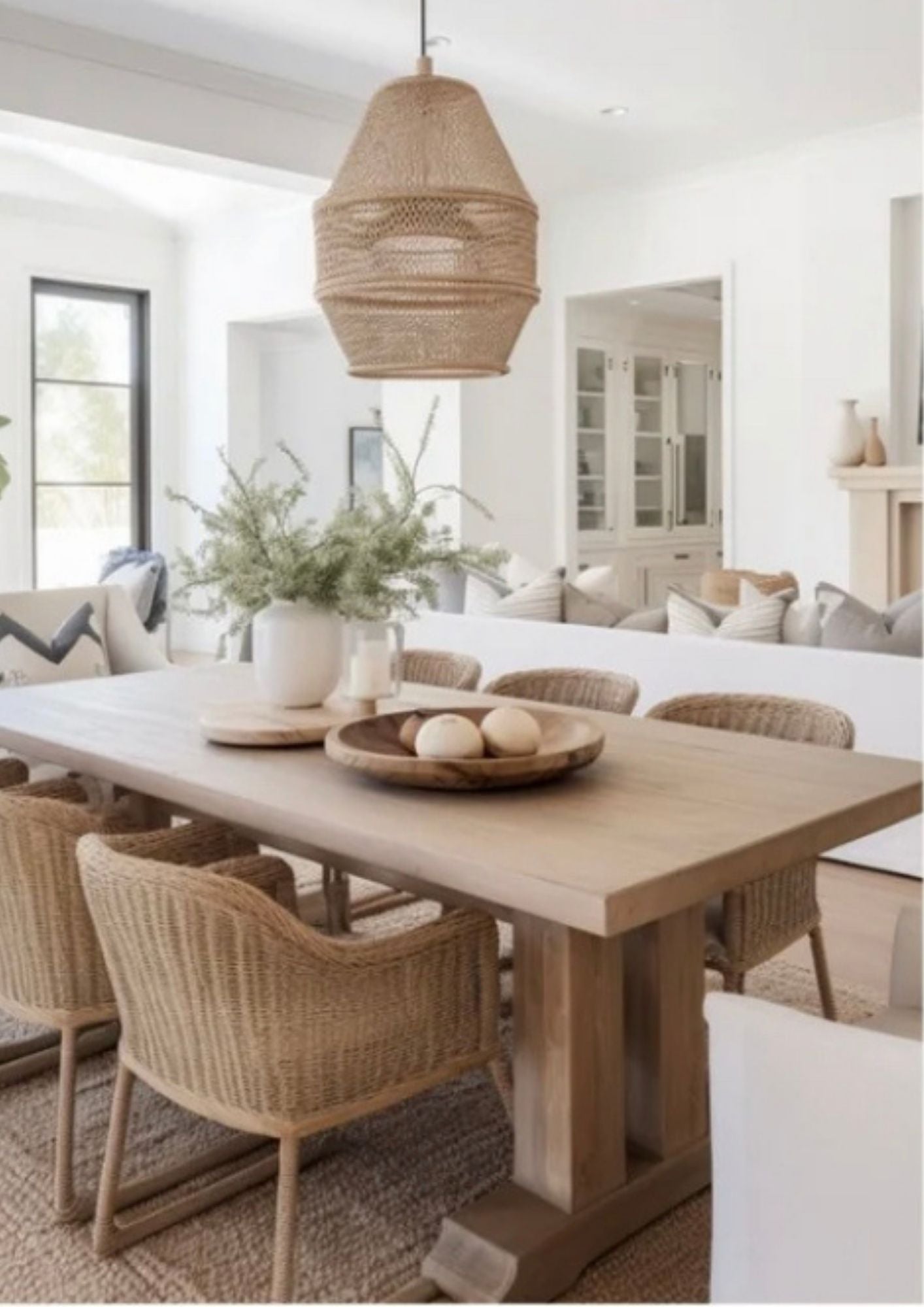 The Rae Dining Table - Trestle : Solid Top