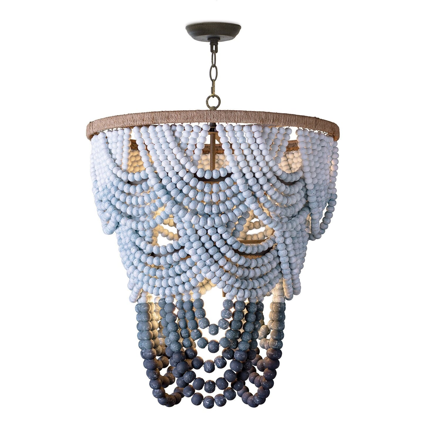 Gradiance Wood Bead Chandelier