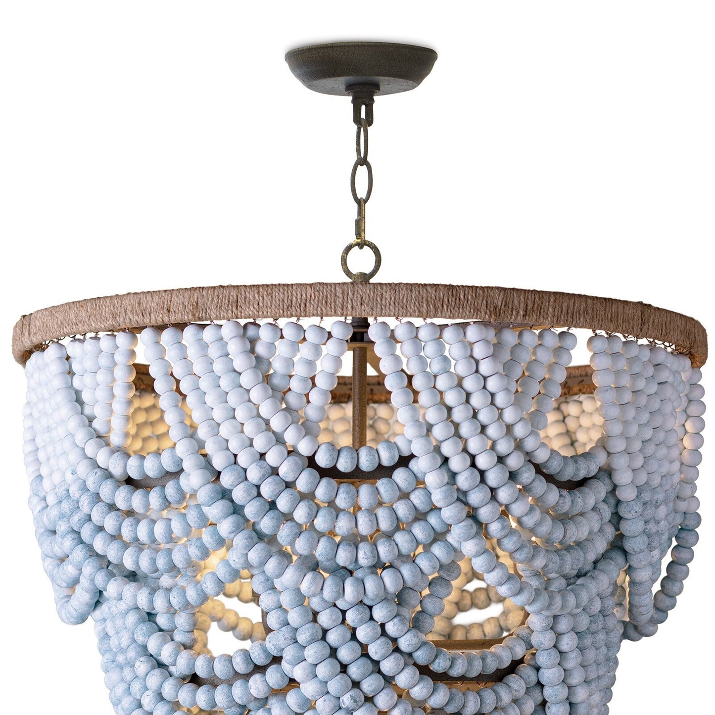 Gradiance Wood Bead Chandelier