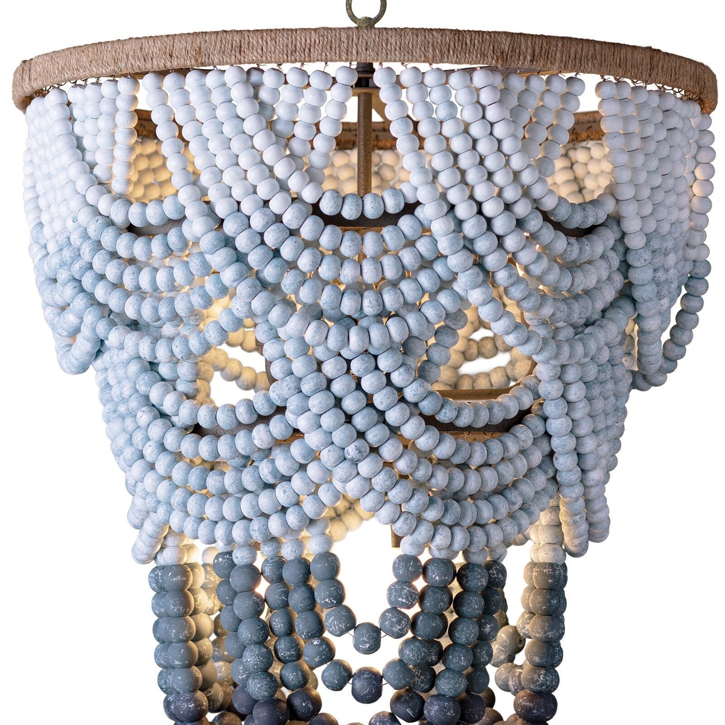Gradiance Wood Bead Chandelier