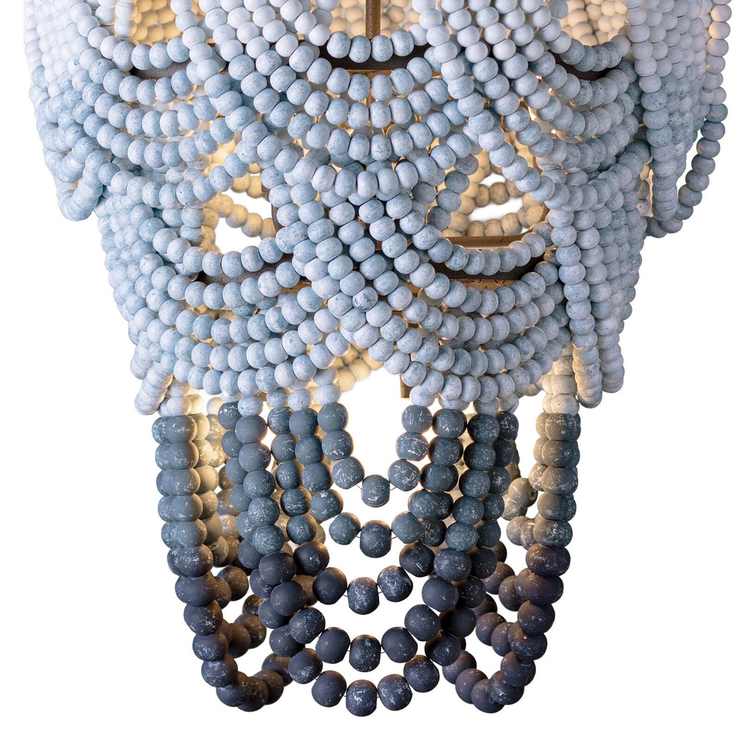 Gradiance Wood Bead Chandelier