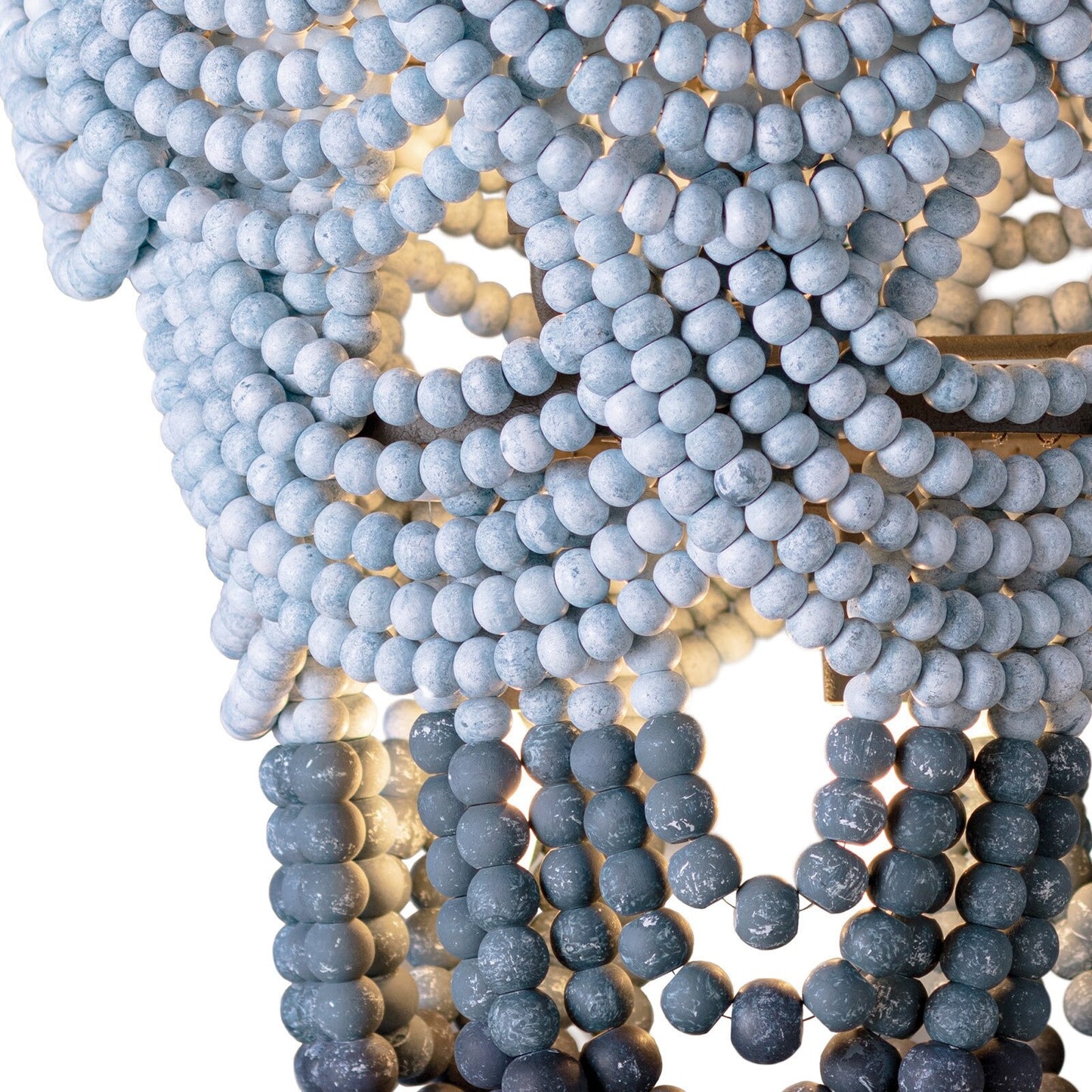 Gradiance Wood Bead Chandelier